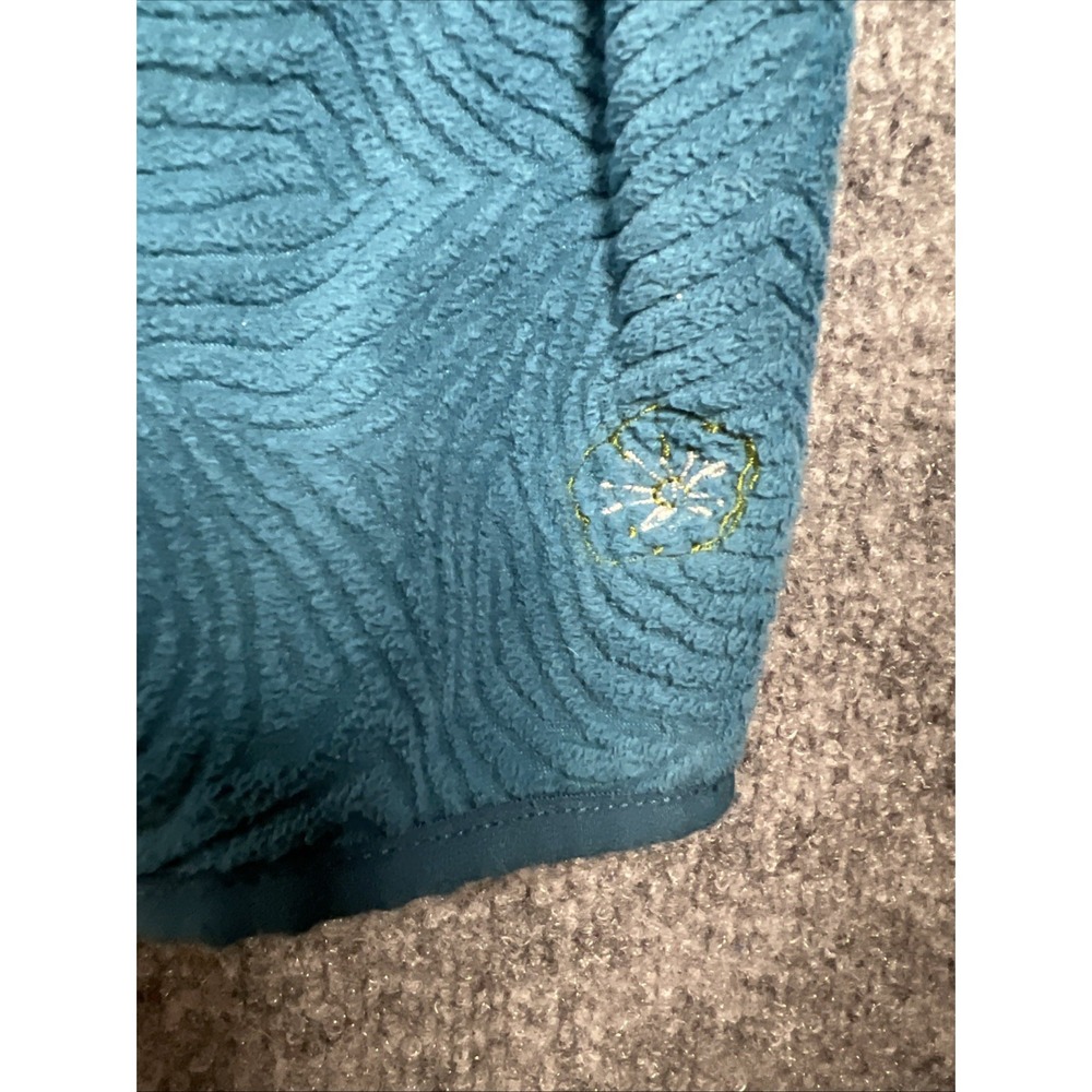 L.L. Bean Women's Full-Zip Fleece Jacket Teal Swirl Pattern Size Small Regular - Picture 4 of 13